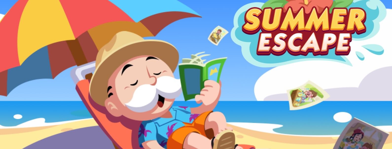 monopoly go summer escape banner news